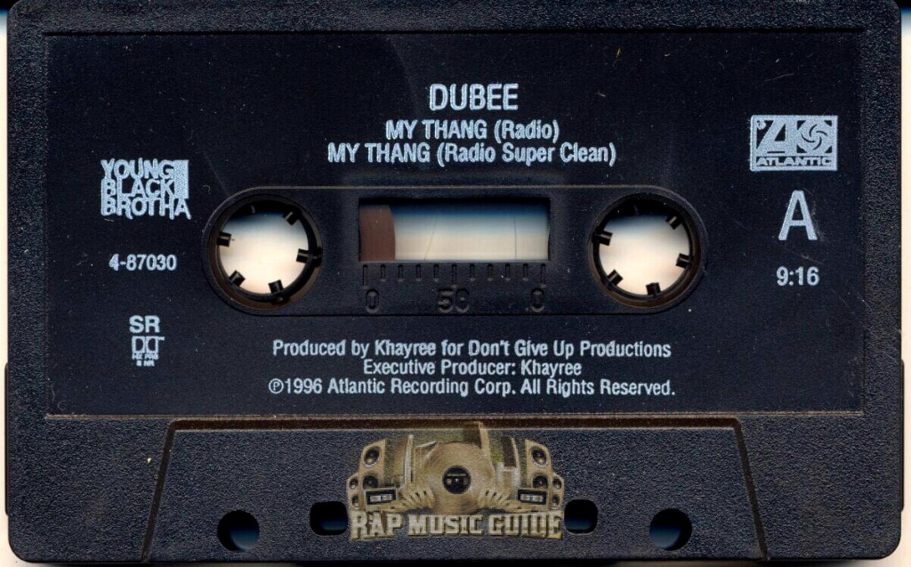 Dubee - My Thang: Single. Cassette Tape | Rap Music Guide